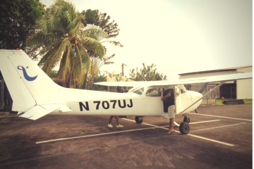 The overflight in Martinique